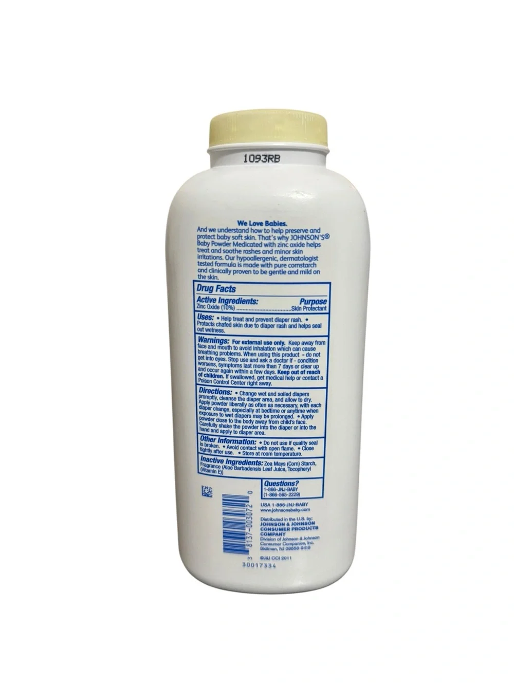 Johnson's Baby Powder Medicated Zinc Oxide 15 Oz Cornstarch Unsealed NEW Rare